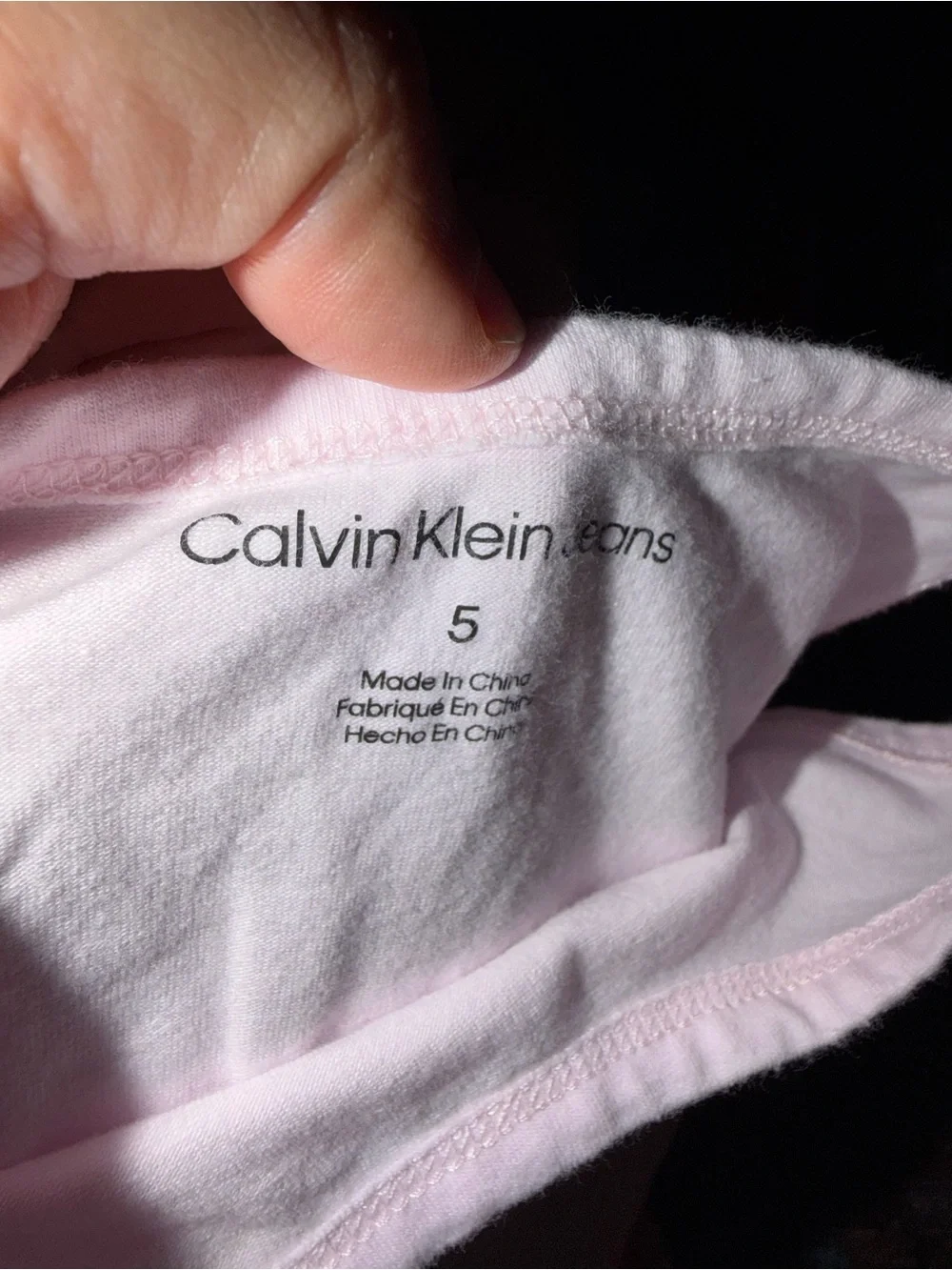 Calvin Klein Kids Light Pink Tank Top and Tan Floral leggings Set
